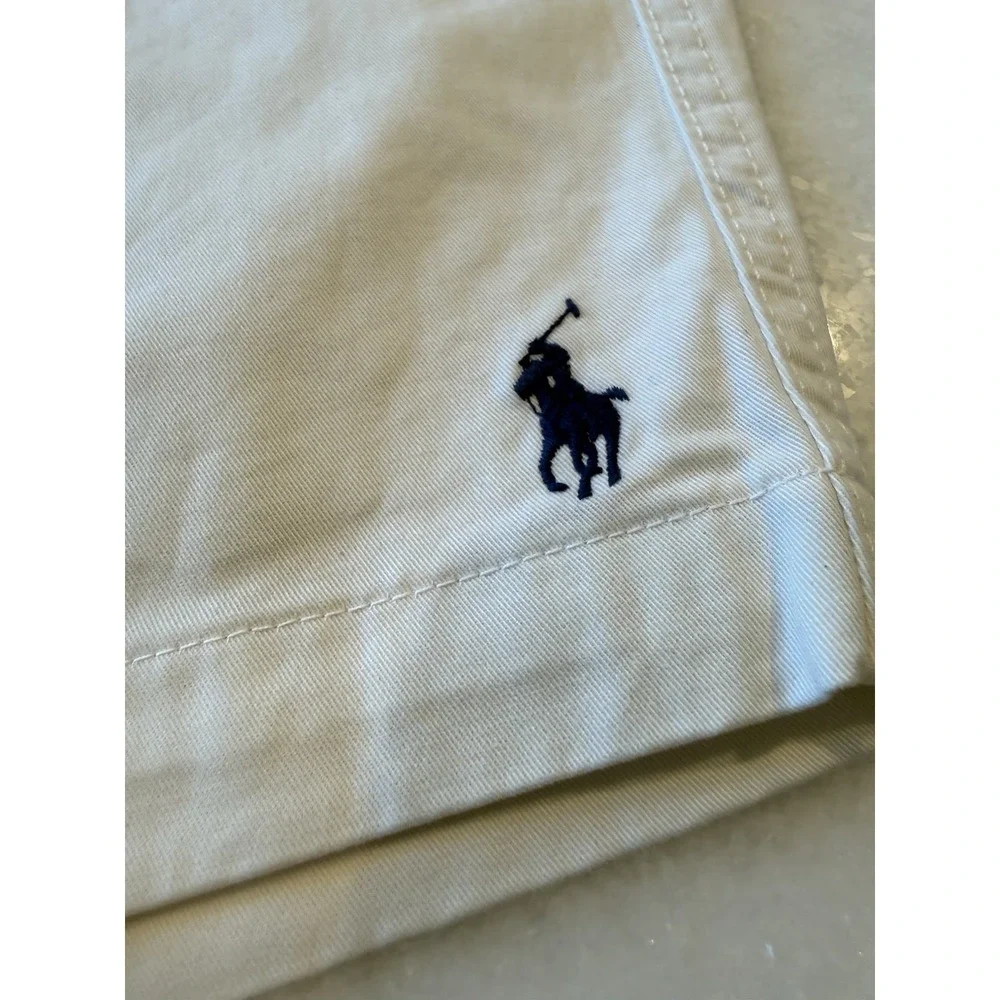 Polo Ralph Lauren Shorts Mens 4XB White Stretch Classic Fit Elastic Drawstring